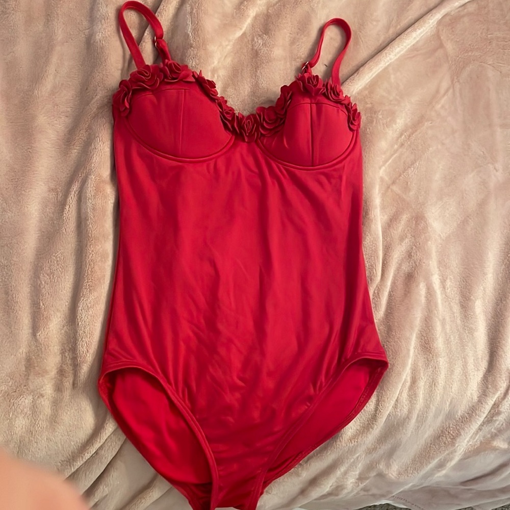 Kate Spade Red One Piece swimsuit size Medium